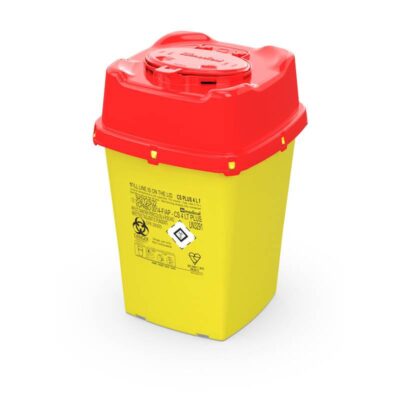 Collecteur de déchets médicaux CS Plus 2L jaune/rouge