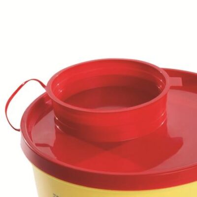 Collecteur de déchets médicaux pbs 0,8L jaune/rouge – Image 2